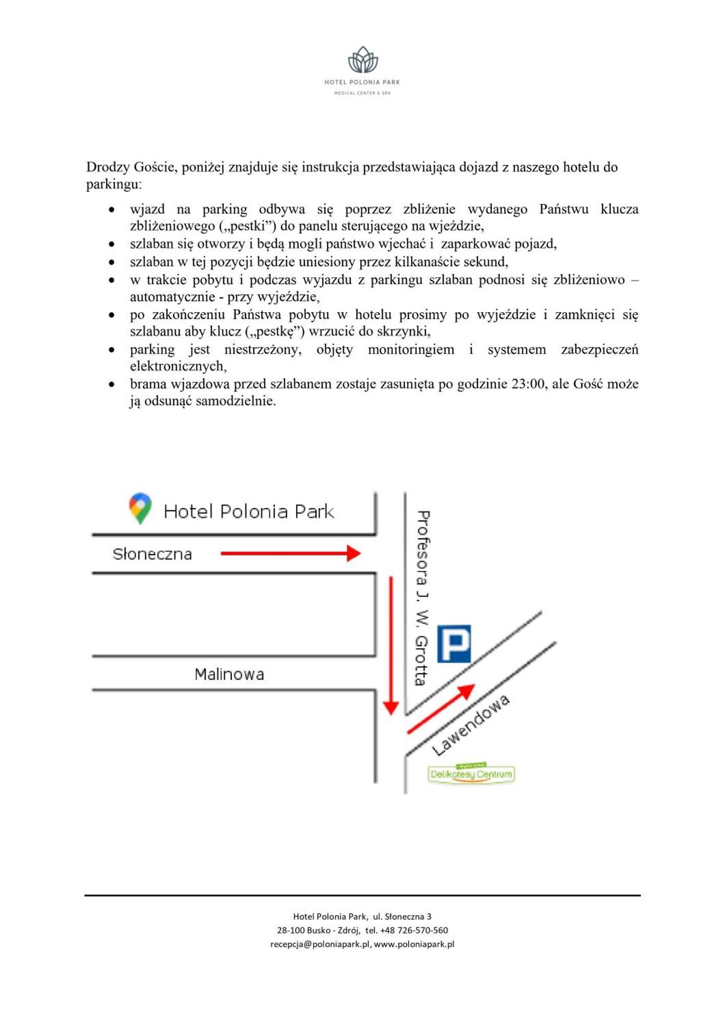 בוסקו זדרוי Hotel Polonia Park Medical Center & Spa מראה חיצוני תמונה
